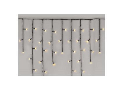 LED spojovací vánoční řetěz Standard - rampouchy teplá bílá 2,5m IP44