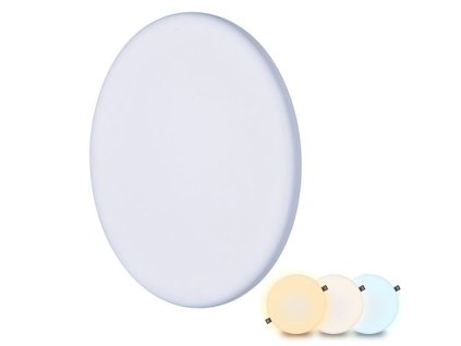 LED panel 20W/3000K/4000K/6000K zápustný kruh IP44 SOLIGHT