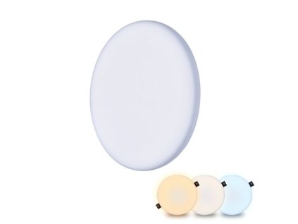 LED panel 15W/3000K/4000K/6000K zápustný kruh IP44 SOLIGHT
