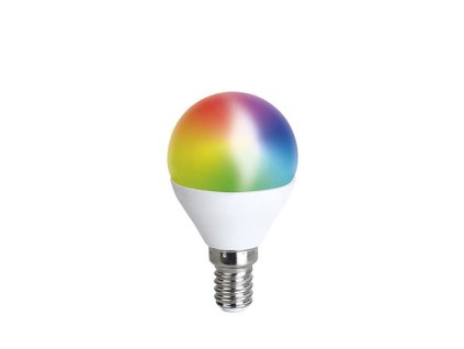 LED žárovka SMART WIFI miniglobe E14/5W/RGB SOLIGHT vč. PHE