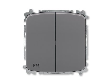 Vypínač č. 6+6 kouřová šedá TANGO IP44