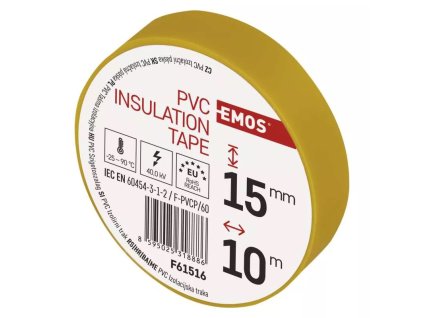 Izolační páska 15mm/10m žlutá EMOS