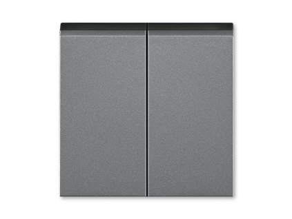 Klapka půlená ocelová/kouřová černá LEVIT M