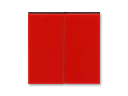 Klapka půlená červená/kouřová černá LEVIT