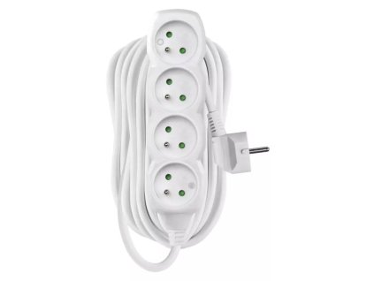 Prodlužovací kabel P0410R 4 zásuvky 10m 16A bílý