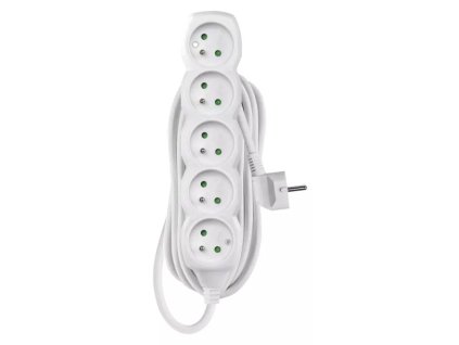 Prodlužovací kabel P0510R 5 zásuvky 10m 16A bílý