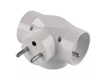 Zásuvka rozbočovací 3-násobná bílá EMOS