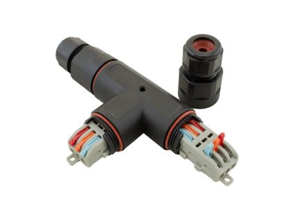 Spojka kabelová T 3x2,5mm2 bezšroubová IP68