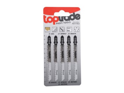List pilový pro přímočarou pilu T101D sada 5ks TOPTRADE