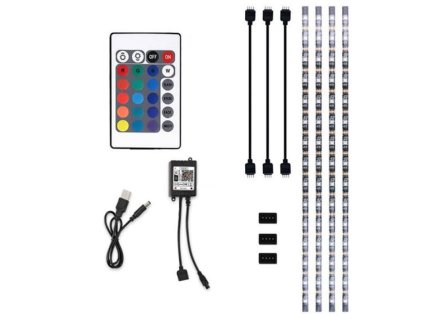 LED RGB pásek za TV 4x50cm USB + dálkový ovladač