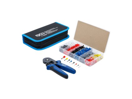 Krimpovací kleště pro kabelové dutinky 0,25-10 mm se sadou dutinek BGS