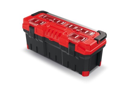 Kufr na nářadí TITAN PLUS 75 červený s kovovým držadlem Kistenberg
