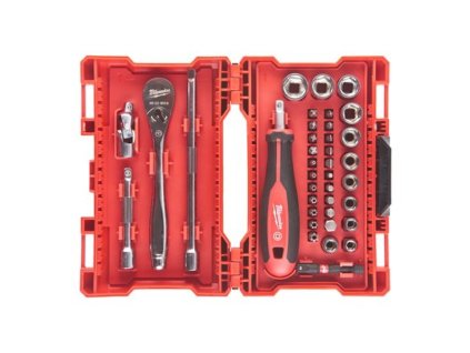 Sada 1/4" ráčny, šroubováků a nástrčných klíčů Milwaukee