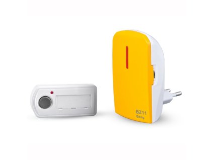Zvonek BZ11 bezdrátový oranžový ELEKTROBOCK