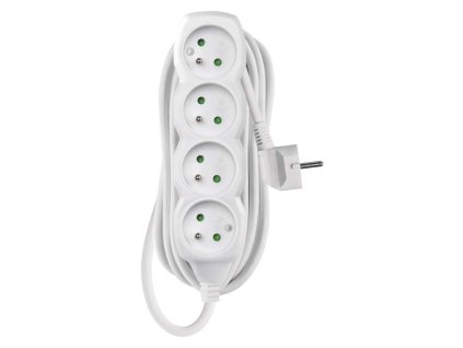 Prodlužovací kabel P0415R 4 zásuvky 5m bílý