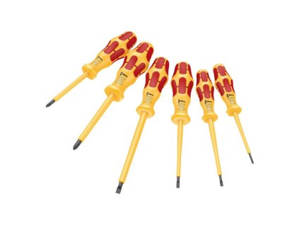 Šroubováky elektrikářské sada 6ks VDE Kraftform Wera
