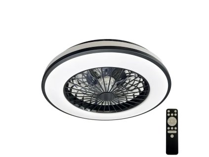 NEDES LED svítidlo OPAL 48W + stropní ventilátor černé