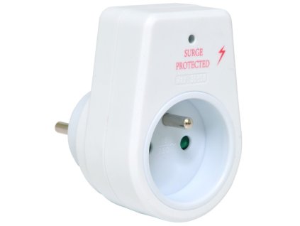 Přepěťová ochrana do zásuvky bílá Ecolite