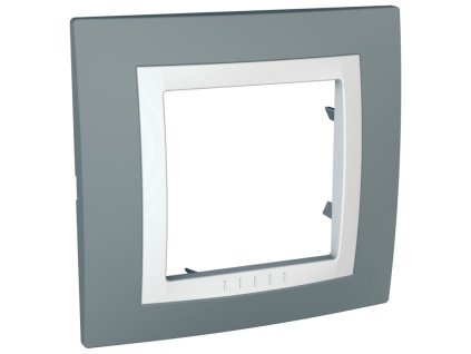 Rámeček 1-násobný grey/polar UNICA BASIC