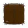 Vypínač č. 5 hnědý TANGO IP44