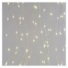 LED vánoční nano řetěz - záclona teplá bílá, 2,9x1,5m IP44