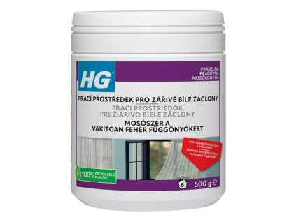 HG prací prostriedok pre žiarivo biele záclony