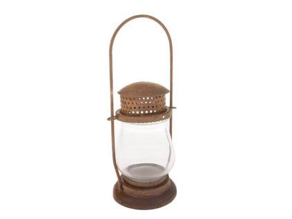 Lampáš kovovvý hrdza 33cm