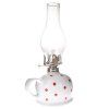 Petrolejová lampa keramická biela