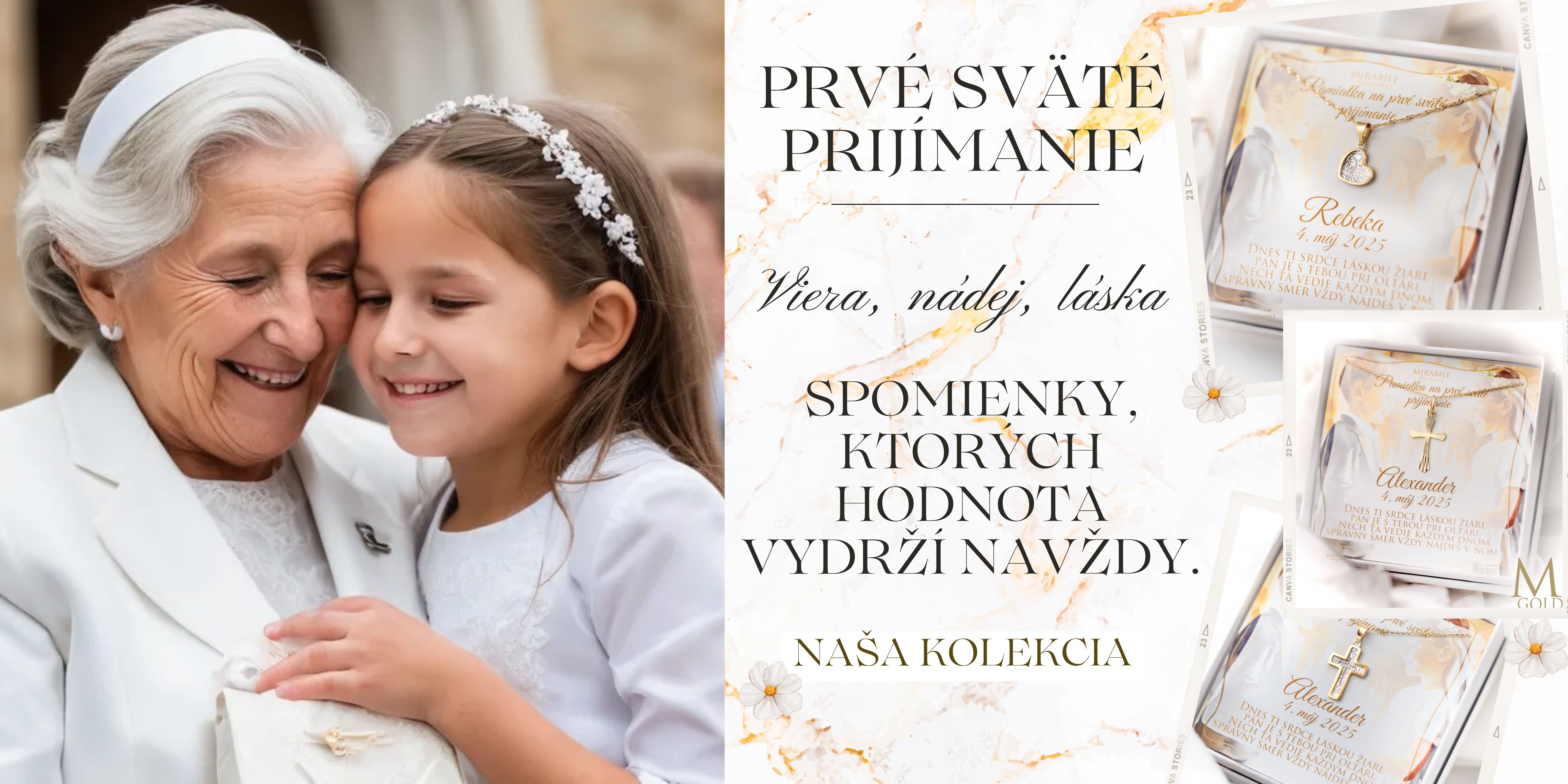 Darčeky k prvému svätému prijímaniu