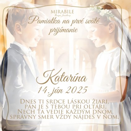 Samostatná krabička s venovaním