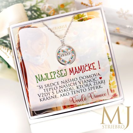 strieborny nahrdelnik pre mamičku mirabile striebro