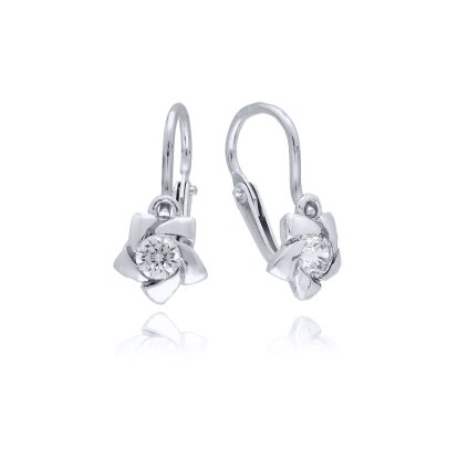 detske nausnicky biele zlato kvetinky 1 mirabile