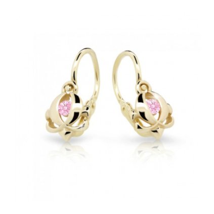 zlate detske nausnice lalie mirabile