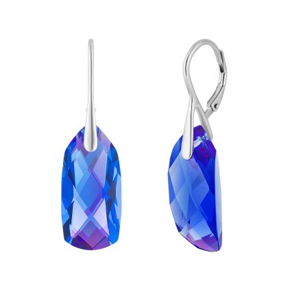 Strieborné náušnice Crystal Bay - Zafír