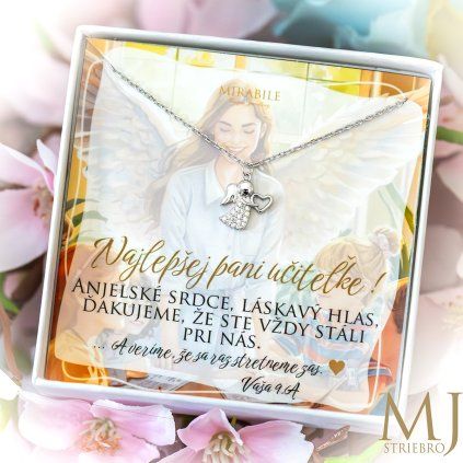 strieborna celebritka mini anjelik lasky