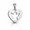 strieborny privesok anjelske srdce