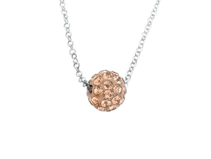 all4Silver Strieborný náhrdelník Guľa M23581A4S 45 cm