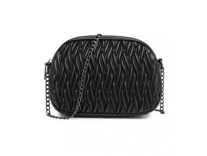 Dámska prešívaná crossbody kabelka Miss Lulu MSM2449 čierna MSM2449 BK (10) 1000x1000