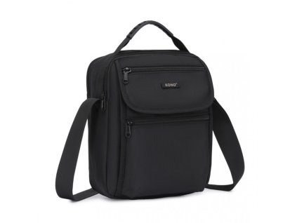 Odolná pánska crossbody taška MSK2446 čierna MSK2446 BK (1) 1000x1000