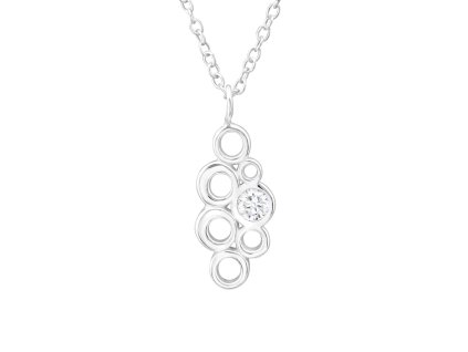 all4Silver Strieborný náhrdeľník M27324-A4S