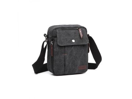 KONO pánska crossbody taška tmavo sivá