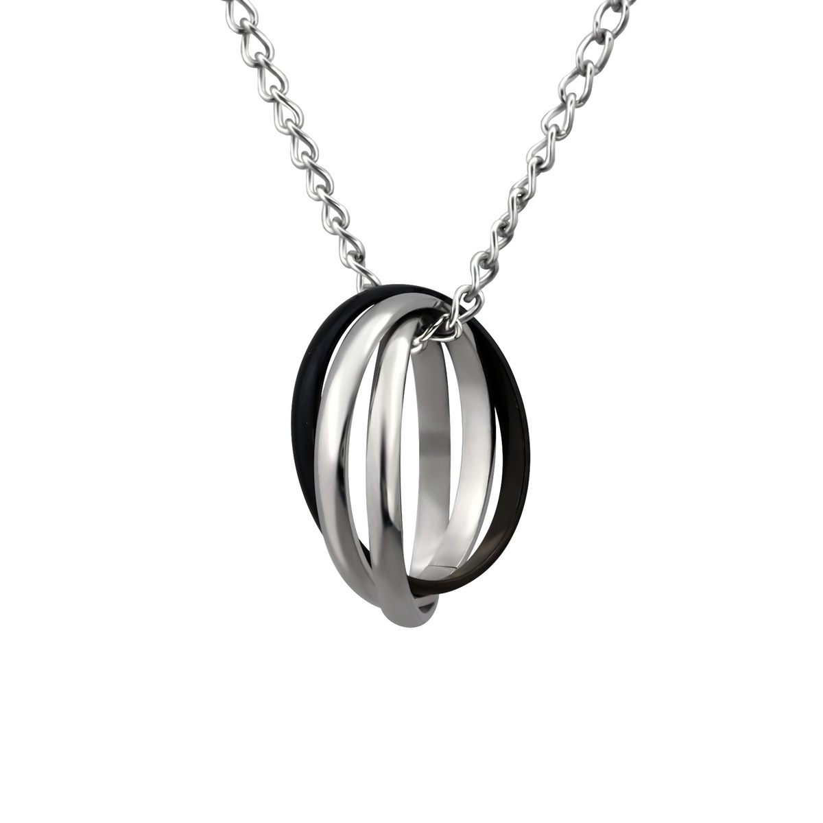 all4Silver Oceľový náhrdeľník M23550A4S 56 cm