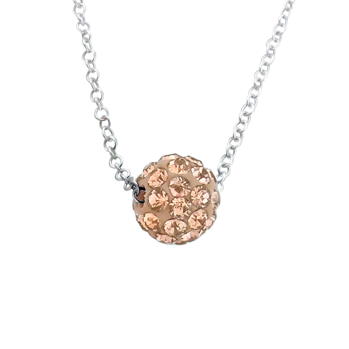 all4Silver Strieborný náhrdelník Guľa M23581A4S 45 cm