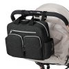 KONO prebaľovacia taška na kočík EQ2248 - čierna- 10L