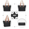 Dámska vodeodolná casual shopper taška LH2240 čierna 14L LH2240 BK (6) 1000x1000