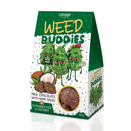 Weed Buddies hemp cookies with milk chocolate