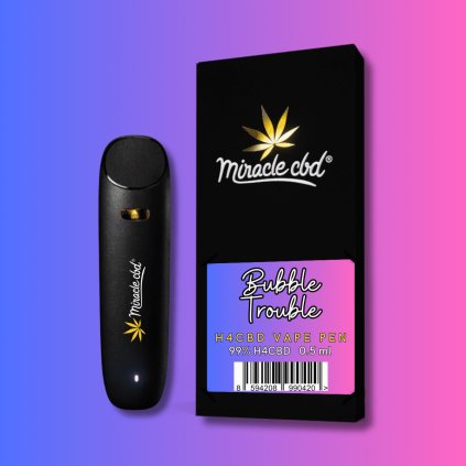 H4CBD pen PREMIUM 99% 0,5 ml príchuť Bubble Trouble
