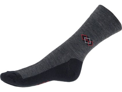 388 ponozky koso vlna merino sede
