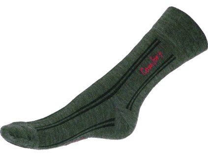 424 ponozky comfort vlna merino khaki