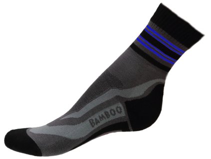 622 bambusove sportovni ponozky cerno modre